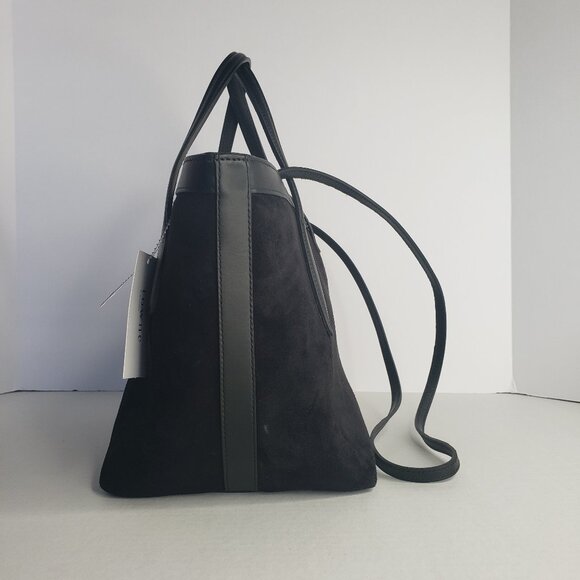 New LIFFNER Petite Penne Tote Suede Black - MSRP $695 - Picture 3 of 9